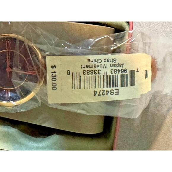 Fossil Womens Jacqueline Three-Hand Quartz Stainless Steel Leather Watch - Navy - Picture 3 of 4